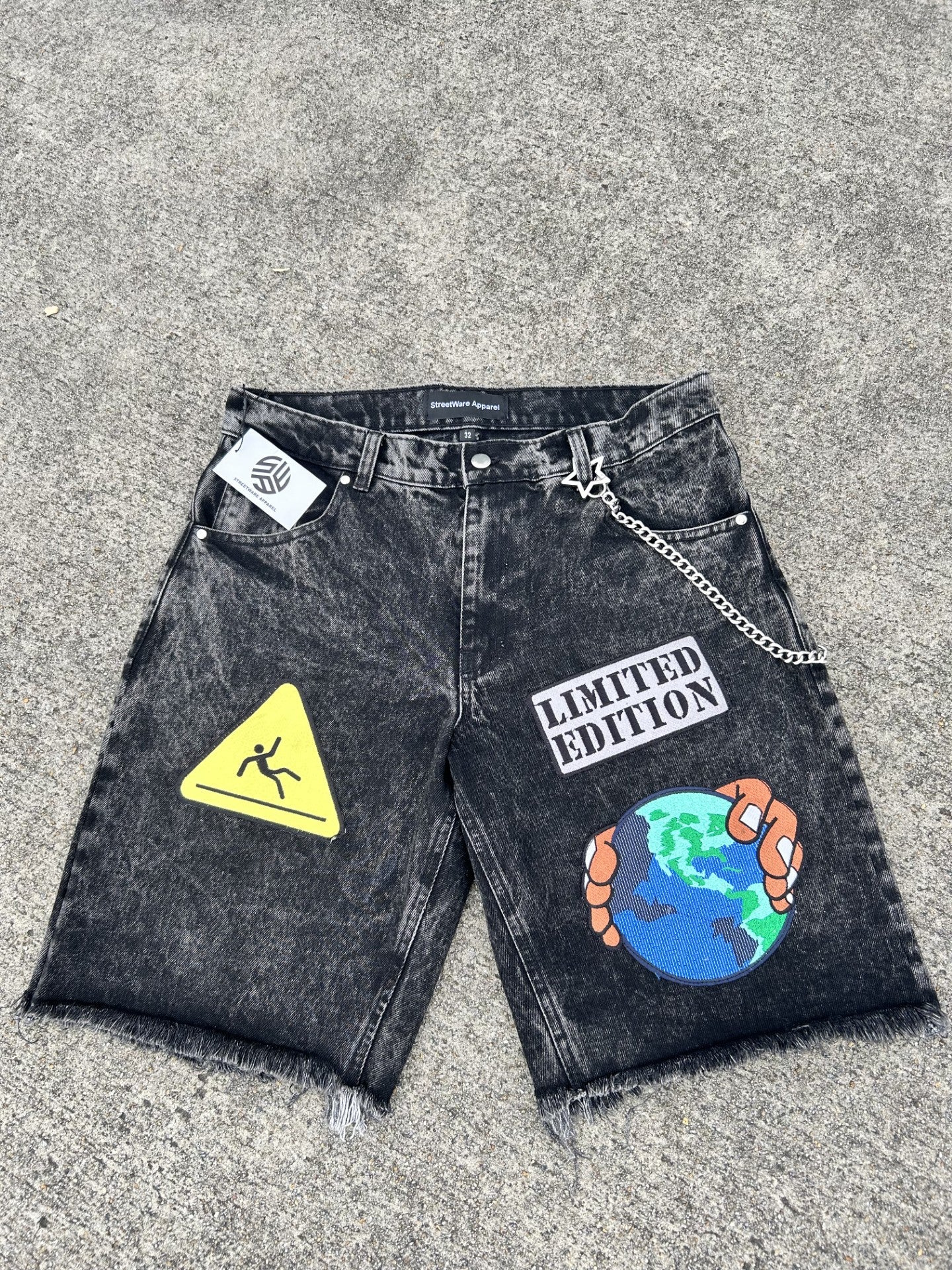 The World Is Yours Denim Shorts