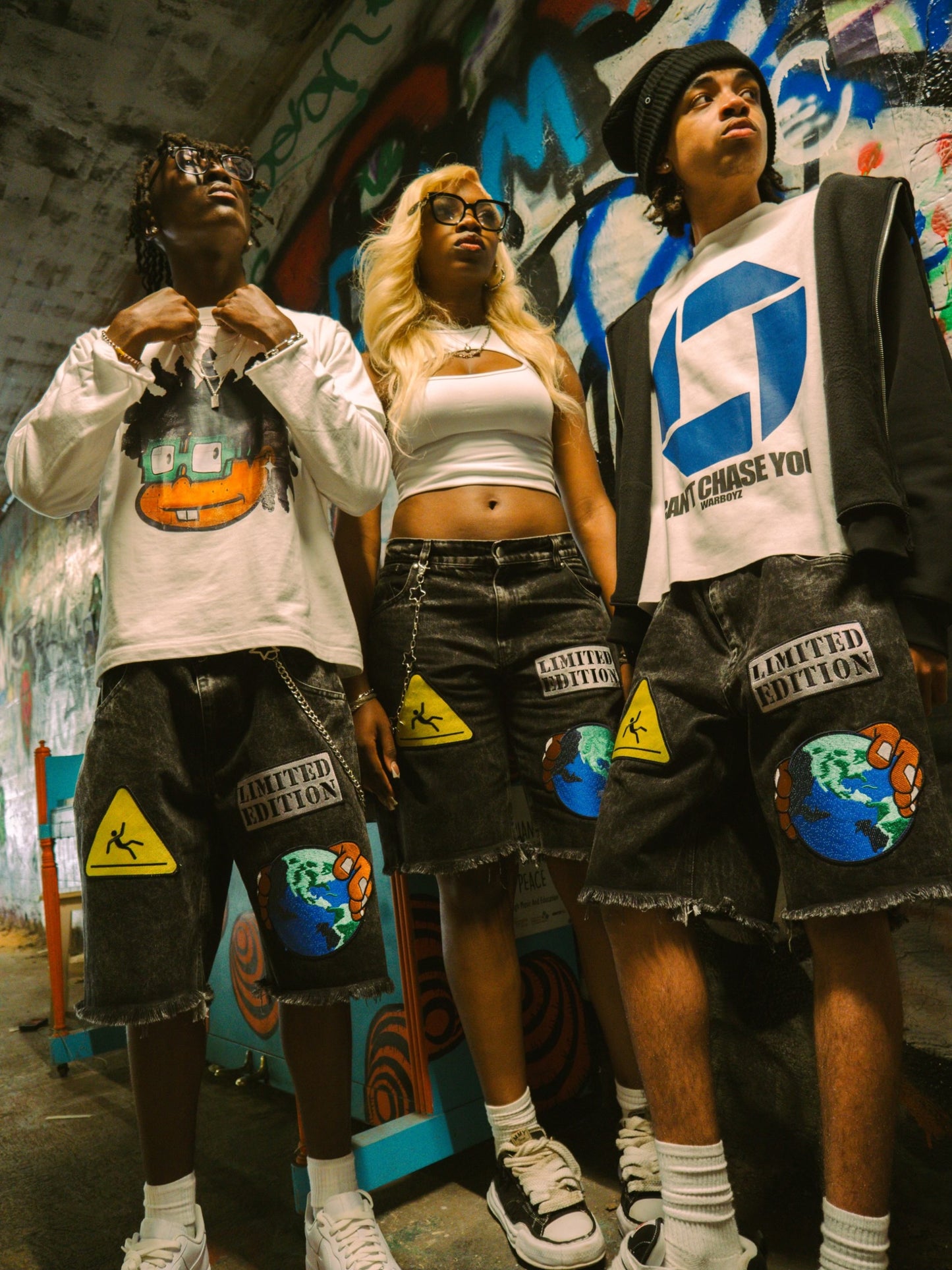 The World Is Yours Denim Shorts